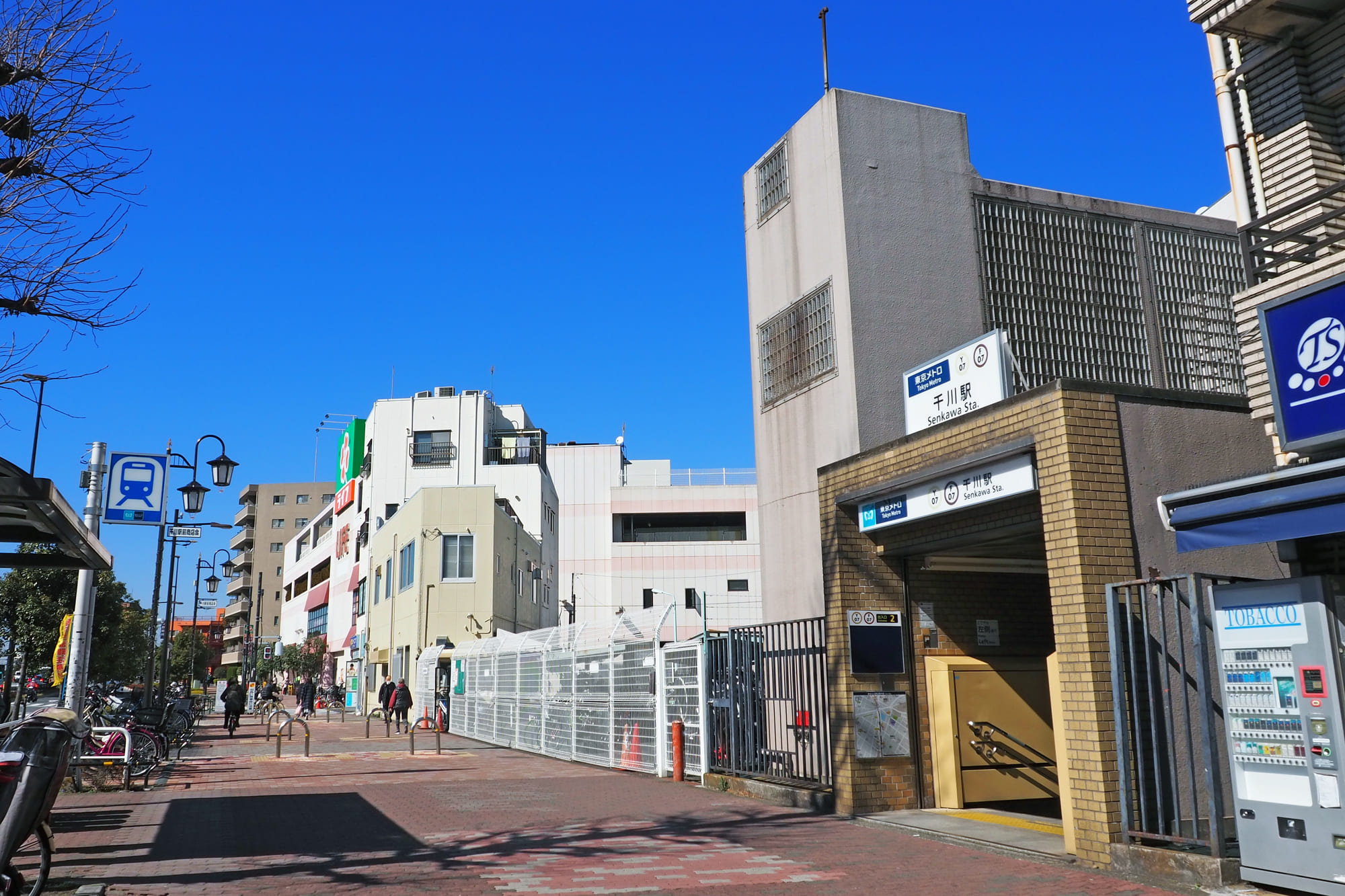 千川駅周辺の街並み