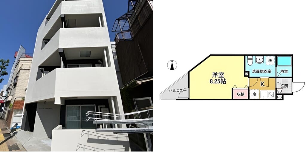 アブレイズ不動産note｜ときわ台駅探訪記｜Sempliceときわ台の1Kタイプのご紹介です！仲介手数料無料～半額以下保証