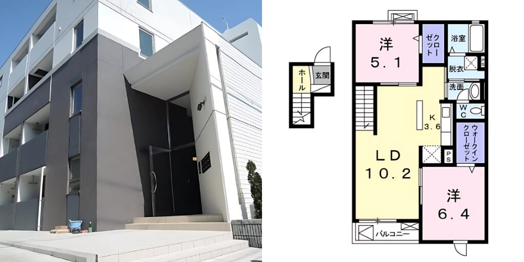 アブレイズ不動産note｜西小山駅探訪記｜ボランチの2LDKタイプのご紹介です！仲介手数料無料～半額以下保証