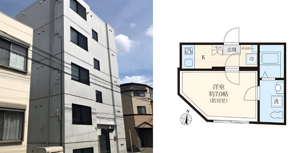 アブレイズ不動産note｜板橋区役所前駅探訪記｜ラシクラス板橋の1Kタイプのご紹介です！仲介手数料無料～半額以下保証