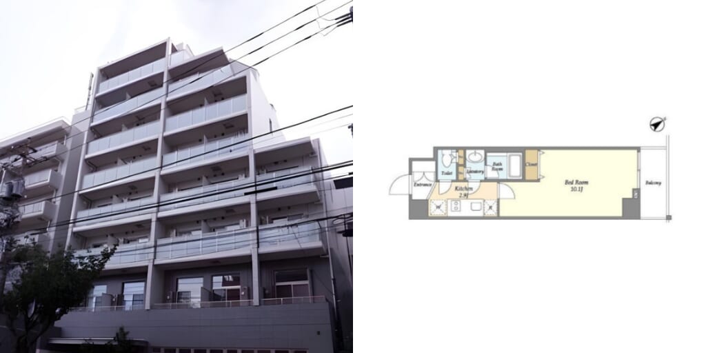 アブレイズ不動産note｜江古田駅探訪記｜ＮＳセントラルハイムⅡの1Kタイプのご紹介です！仲介手数料無料～半額以下保証