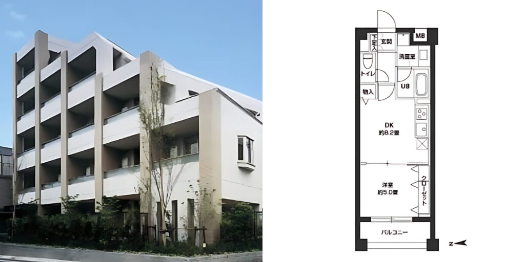アブレイズ不動産note｜自由が丘駅探訪記｜カスタリア自由が丘の1DKタイプのご紹介です！仲介手数料無料～半額以下保証