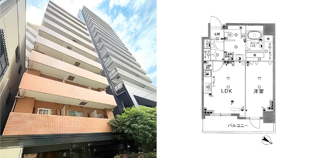 アブレイズ不動産note｜水天宮前駅探訪記｜スカイコート日本橋人形町第5の1LDKタイプのご紹介です！｜仲介手数料無料～半額以下保証