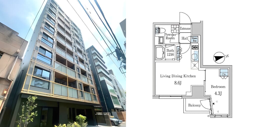 アブレイズ不動産note｜末広町駅探訪記｜ザ・ライオンズフォーシア外神田の1LDKタイプのご紹介です！｜仲介手数料無料～半額以下保証