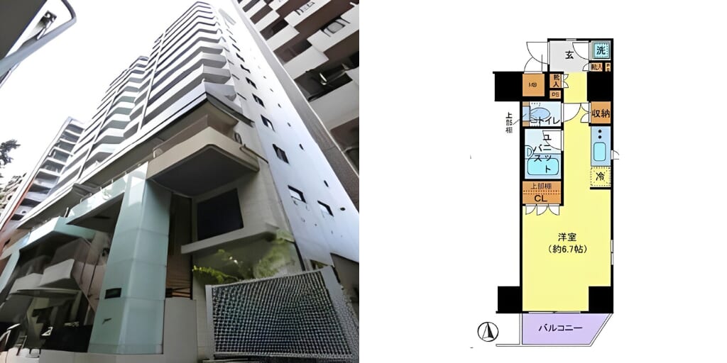 アブレイズ不動産note｜六本木駅探訪記｜ガリシアヒルズ西麻布EASTの1Kタイプのご紹介です！｜仲介手数料無料～半額以下保証