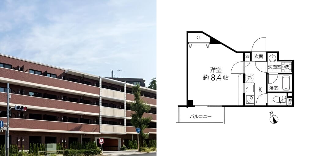 アブレイズ不動産note｜地下鉄成増駅探訪記｜プレール・ドゥーク成増の1Kタイプのご紹介です！仲介手数料無料～半額以下保証