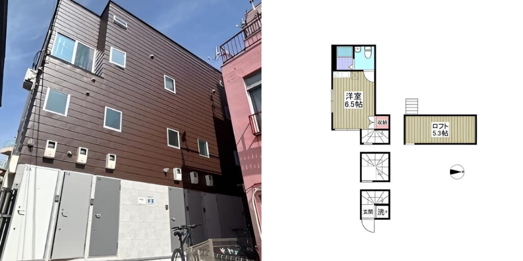 アブレイズ不動産note｜護国寺駅探訪記｜雑司が谷flatsの1Rタイプのご紹介です！仲介手数料無料～半額以下保証