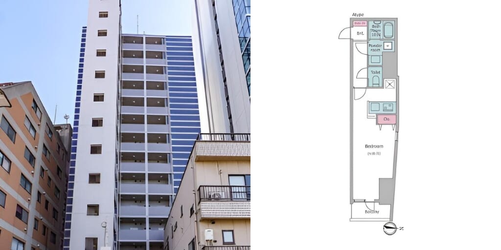 アブレイズ不動産note｜要町駅探訪記｜コンフォリア要町の1Rタイプのご紹介です！仲介手数料無料～半額以下保証
