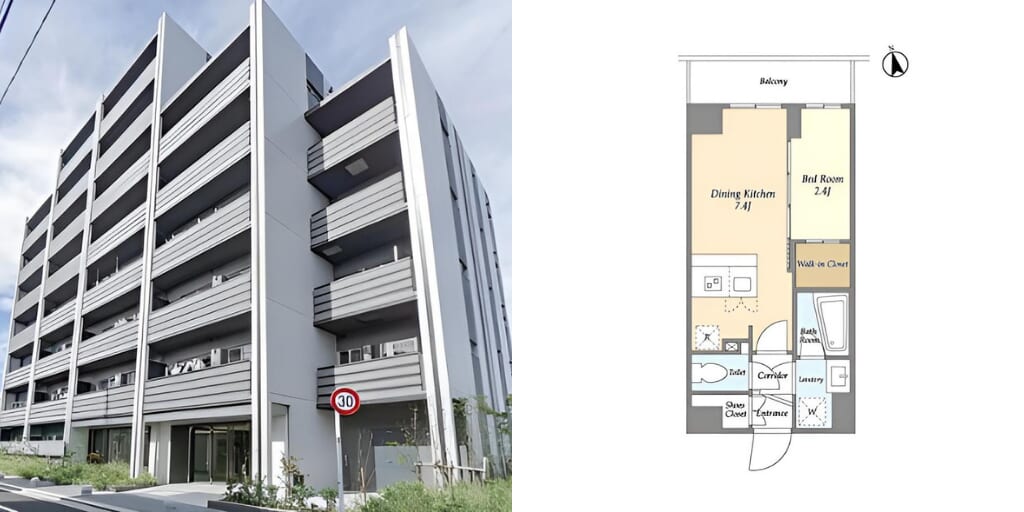 アブレイズ不動産note｜志茂駅探訪記｜La Douceur志茂の1DKタイプのご紹介です！仲介手数料無料～半額以下保証