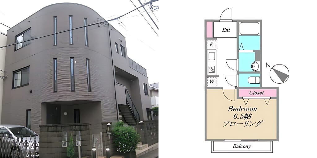 アブレイズ不動産note｜恵比寿駅探訪記｜アールヴュー恵比寿の1Kタイプのご紹介です！｜仲介手数料無料～半額以下保証