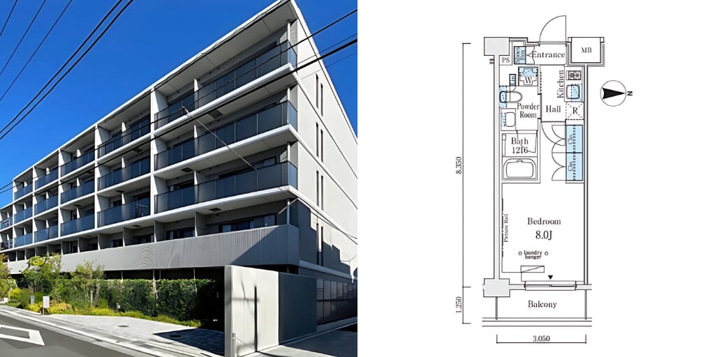 アブレイズ不動産note｜中野坂上駅探訪記｜ウエリスアーバン中野坂上の1Kタイプのご紹介です！仲介手数料無料～半額以下保証
