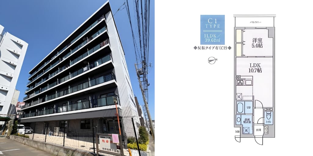 アブレイズ不動産note｜押上駅探訪記｜La・Glycine（ラ・グリシーヌ）の1LDKタイプのご紹介です！｜仲介手数料無料～半額以下保証