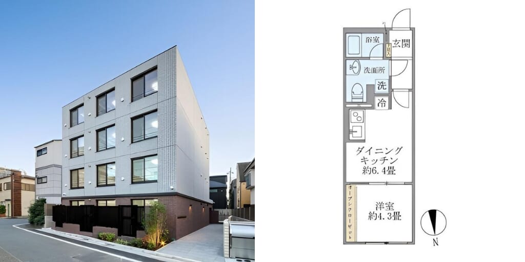 アブレイズ不動産note｜練馬駅探訪記｜Ｄ’ｓ　ＶＡＲＩＥ練馬レジデンスの1DKタイプのご紹介です！仲介手数料無料～半額以下保証