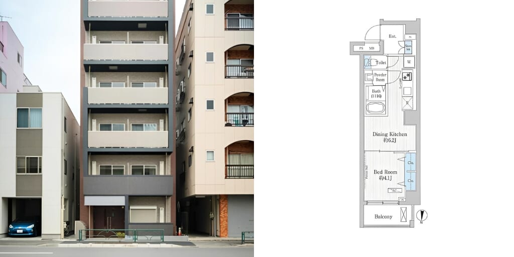 アブレイズ不動産note｜住吉駅探訪記｜メゾン・シャトロワ深川扇橋の1DKタイプのご紹介です！｜仲介手数料無料～半額以下保証