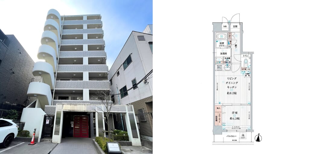 アブレイズ不動産note｜住吉駅探訪記｜ソルフィエスタ住吉の1LDKタイプのご紹介です！｜仲介手数料無料～半額以下保証