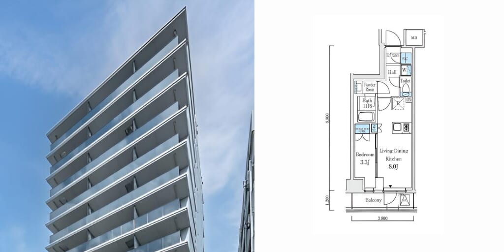 アブレイズ不動産note｜駒込駅探訪記｜テラス駒込サウスの1LDKタイプのご紹介です！仲介手数料無料～半額以下保証