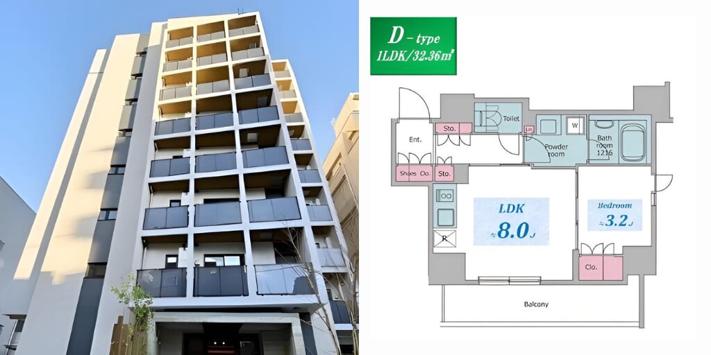 アブレイズ不動産note｜巣鴨駅探訪記｜クロスレジデンス六義園の1LDKタイプのご紹介です！仲介手数料無料～半額以下保証