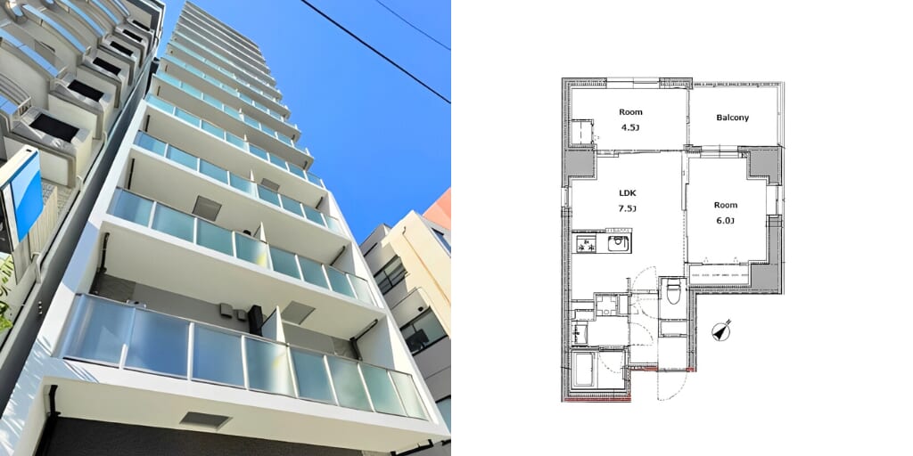 アブレイズ不動産note｜入谷駅探訪記｜リビオメゾン上野入谷の2DKタイプのご紹介です！｜仲介手数料無料～半額以下保証