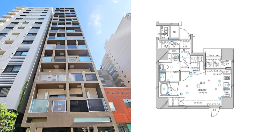 アブレイズ不動産note｜錦糸町駅探訪記｜ディアレイシャス錦糸町の1Rタイプのご紹介です！｜仲介手数料無料～半額以下保証