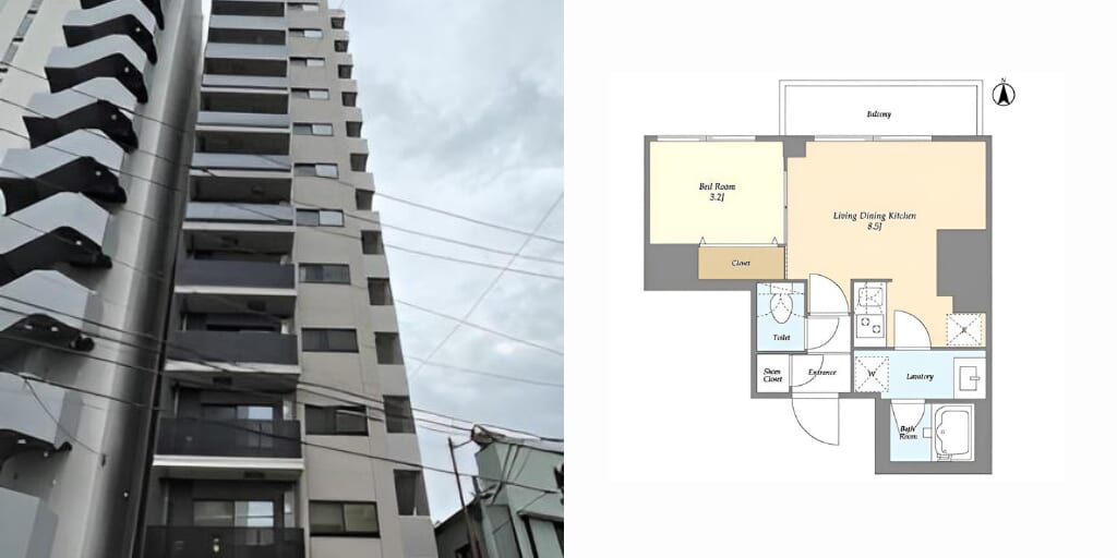 アブレイズ不動産note｜西日暮里駅探訪記｜クラリティア西日暮里の1LDKタイプのご紹介です！仲介手数料無料～半額以下保証