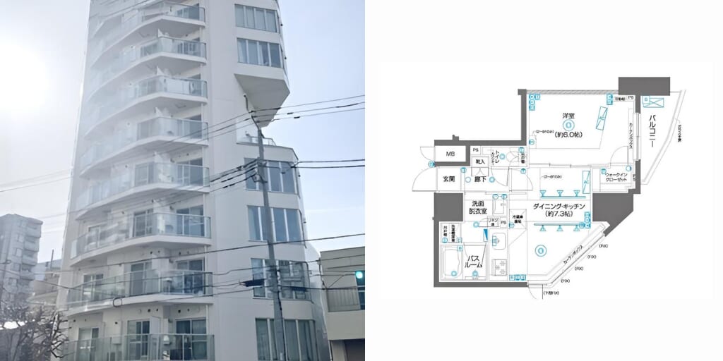 アブレイズ不動産note｜駒込駅探訪記｜ZOOM駒込(ズーム駒込)の1DKタイプのご紹介です！仲介手数料無料～半額以下保証