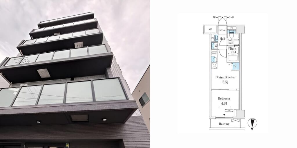 アブレイズ不動産note｜板橋本町駅探訪記｜クラリティア板橋本町の1DKタイプのご紹介です！仲介手数料無料～半額以下保証