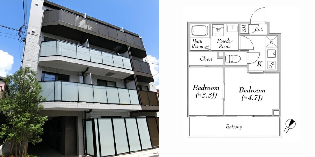 アブレイズ不動産note｜高田馬場駅探訪記｜ルネサンスコート高田馬場Calmeの2Kタイプのご紹介です！仲介手数料無料～半額以下保証