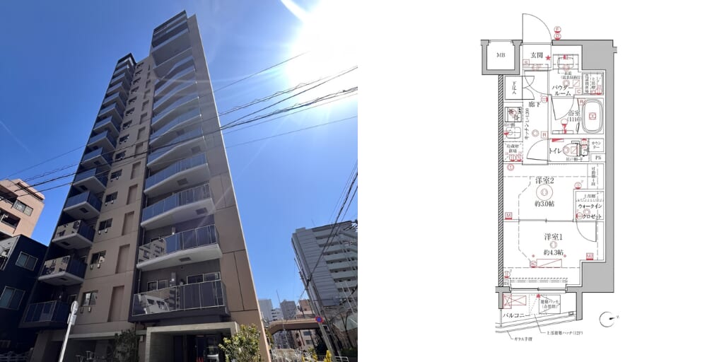 アブレイズ不動産note｜入谷駅探訪記｜クレイシアIDZ上野の2Kタイプの 