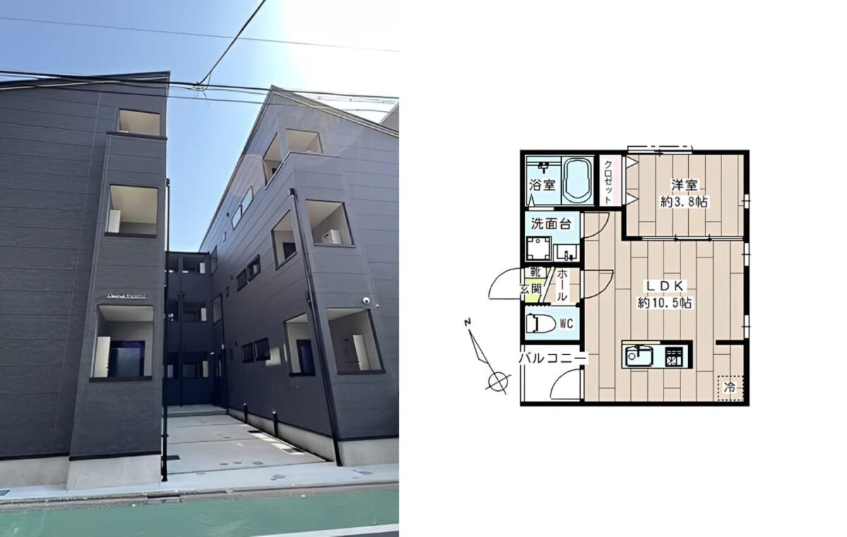アブレイズ不動産note｜青物横丁駅探訪記｜シェソワ東大井の1LDKタイプ 