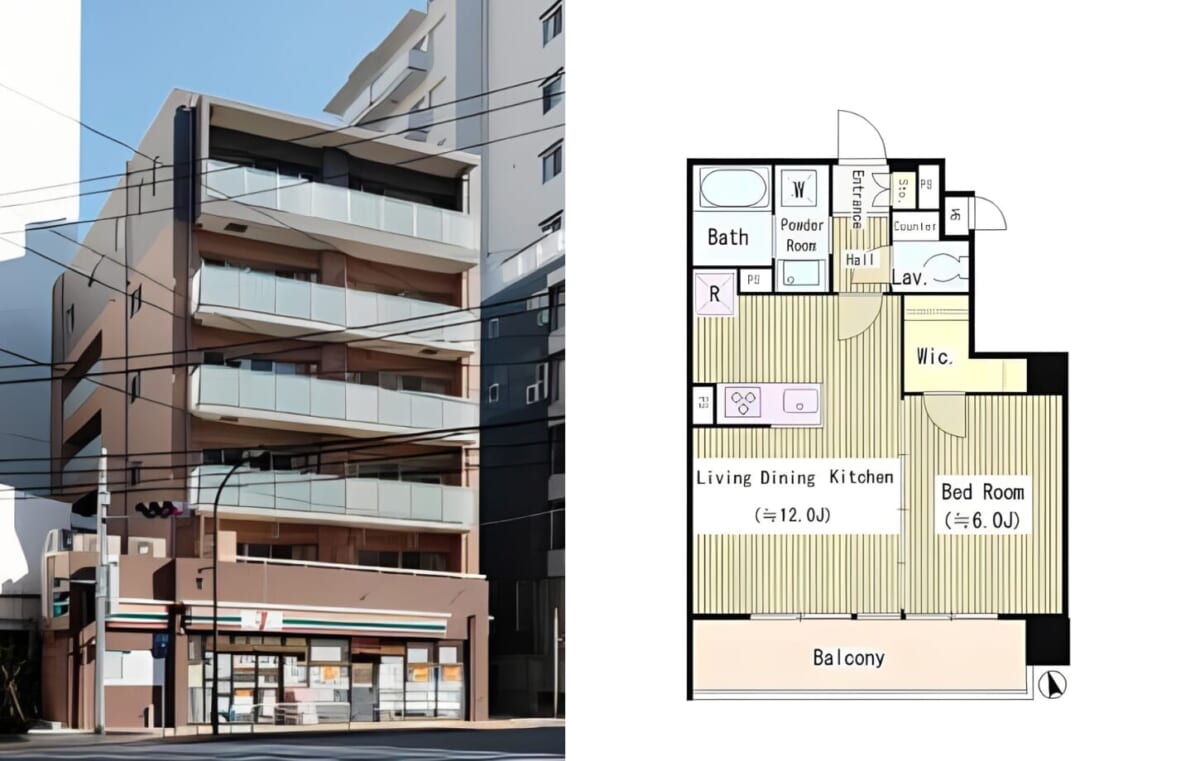 アブレイズ不動産note｜門前仲町駅探訪記｜アンシャンテ門前仲町の1LDK 